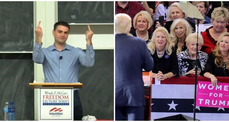 Ben Shapiro Claims Women Will ‘Hold Their Nose’ Voting for Trump Over Sanders Ben Shapiro Claims Women Will ‘Hold Their Nose’ Voting for Trump Over Sanders